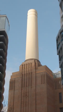 Vertical-Video-Of-Battersea-Power-Station-Development-In-London-UK-Through-Luxury-Apartments